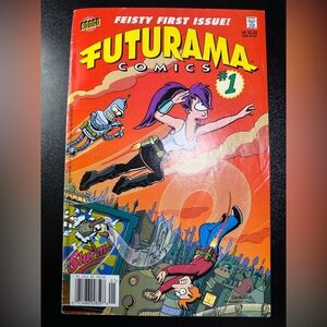 FUTURAMA COMICS #1 (2000) VFNM NEWSSTAND LOW PRINT KEY ISSUE BONGO COMICS